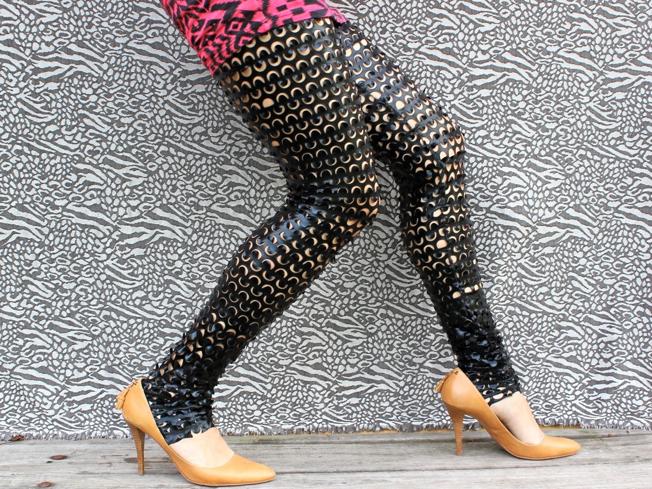 laser cut leggings