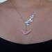 Sale-Wild Orchid Flower Connector And Porcelain Blue Bird Pendant -16k White Gold Plated Lariat Necklace