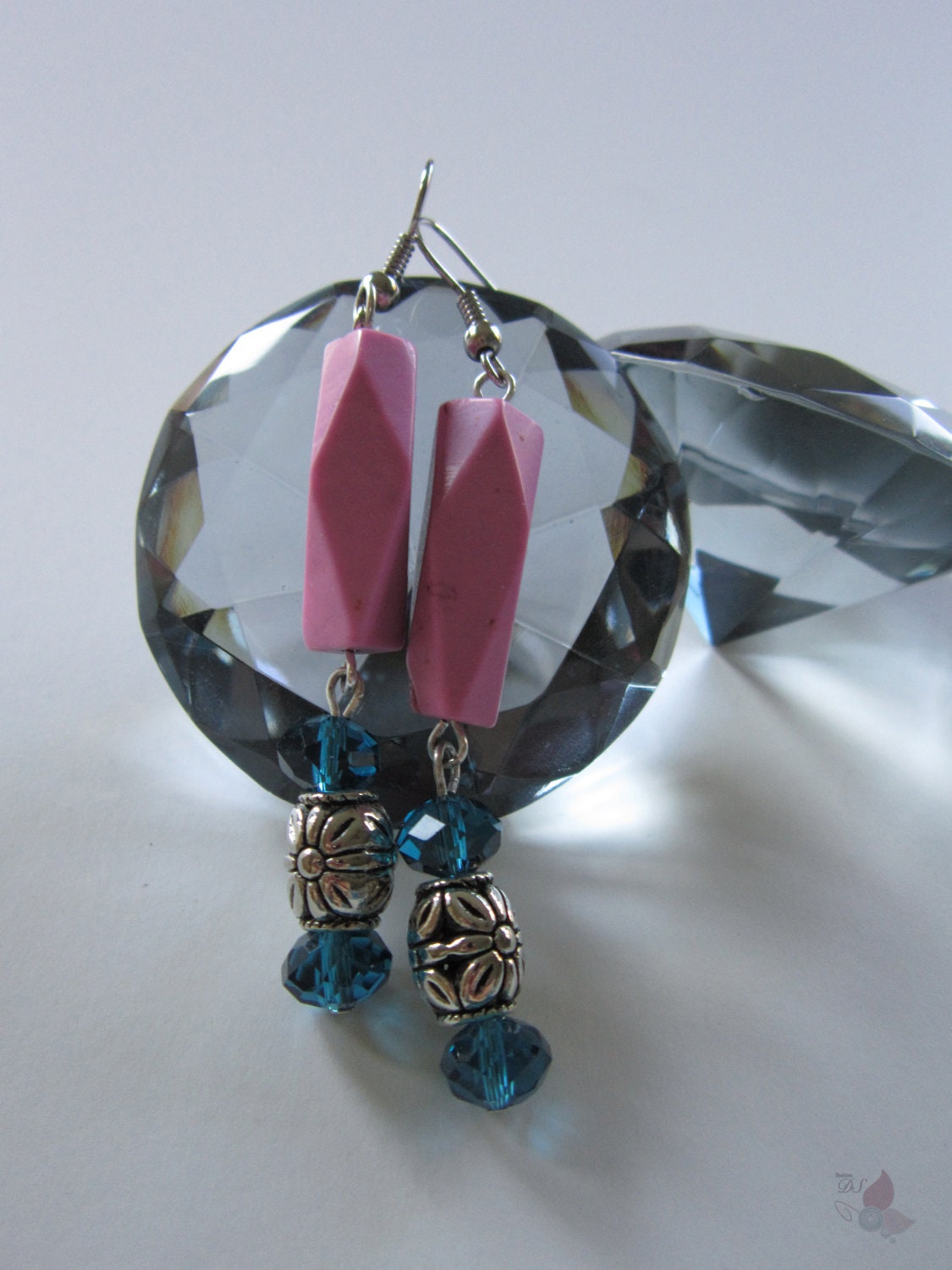 Chalk Pink Turquoise Earrings