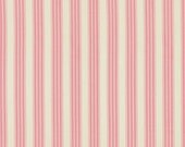 Verna Mosquera for Free Spirit, Pirouette, Vintage Ticking in flamingo