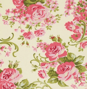 Verna Mosquera for Free Spirit, Pirouette, Cabbage Rose in opal