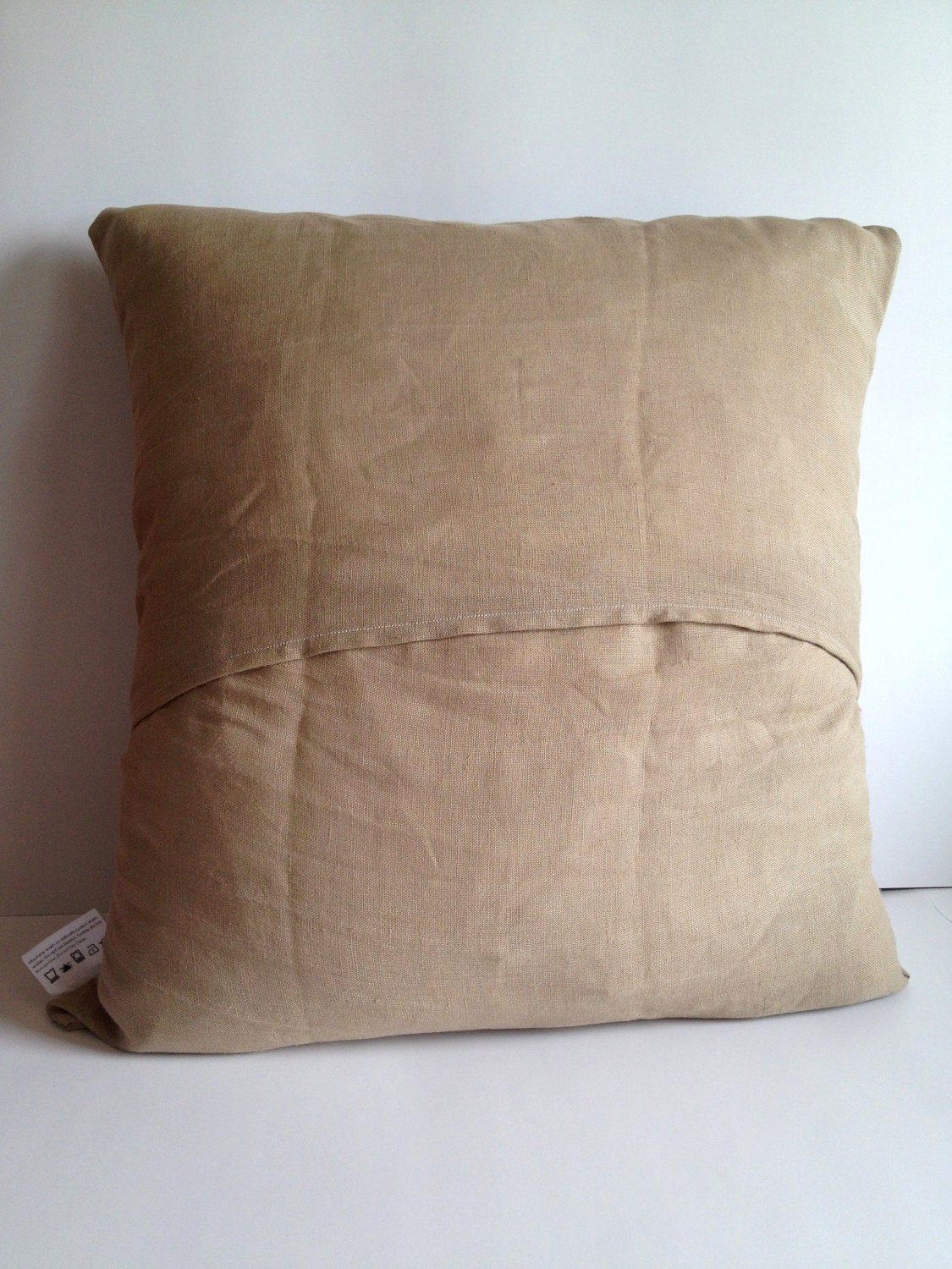 Decorative Throw Pillow - Inspirational Quote Natural Linen Pillow