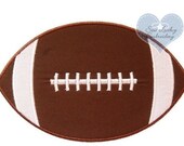 Football Applique Embroidery Patch - Ready to ship