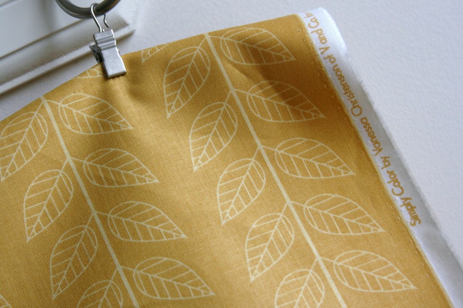 Metro Leafy Stripe in Yellow by V & Co. for Moda - ONE YARD