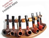 New Tobacco Pipes Rack Stand  FOR 7 PIPES, Hold Case Display/Wood Pipe Rack NEW....Best Pipes Showcase in Fashion Pipes