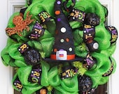 Witch Hat Mesh Wreath