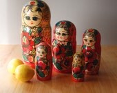 Giant, Vintage Russian Nesting Dolls Matryoshkas