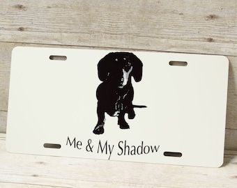 Dachshund Custom Photo License Plate