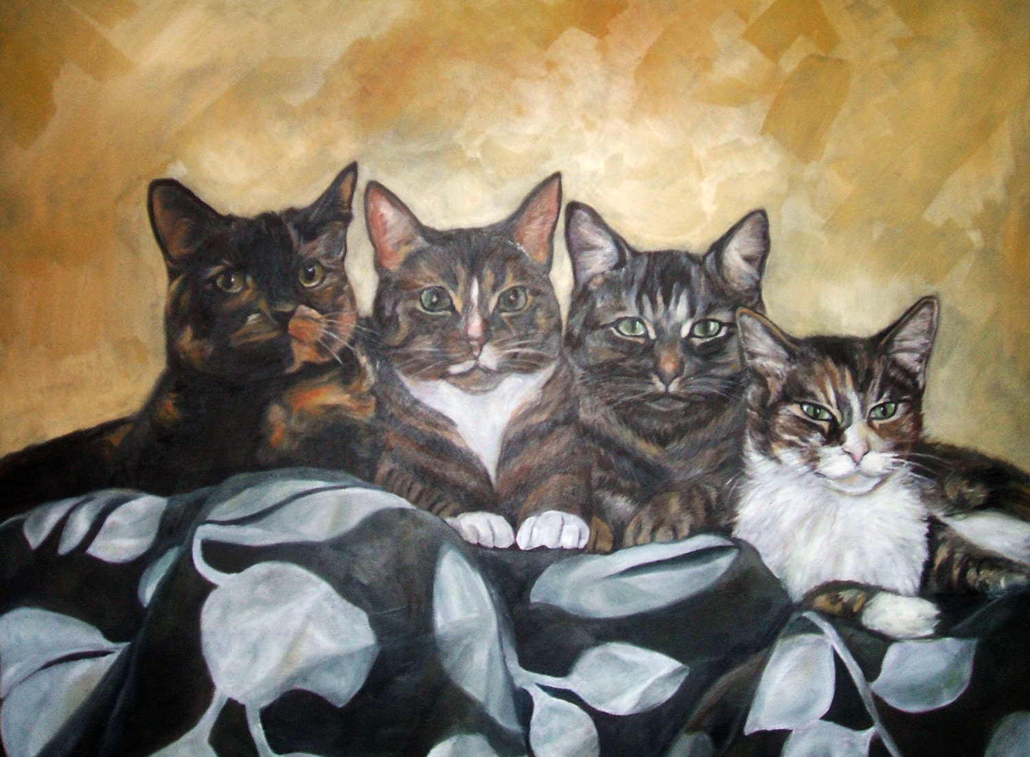 Cat Portrait Oil Painting - Order Your Very Own -11x14