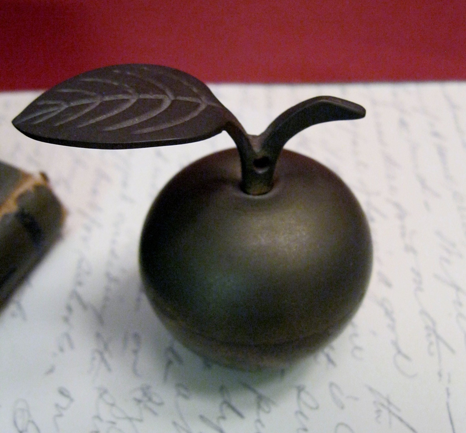 Vintage Brass Apple