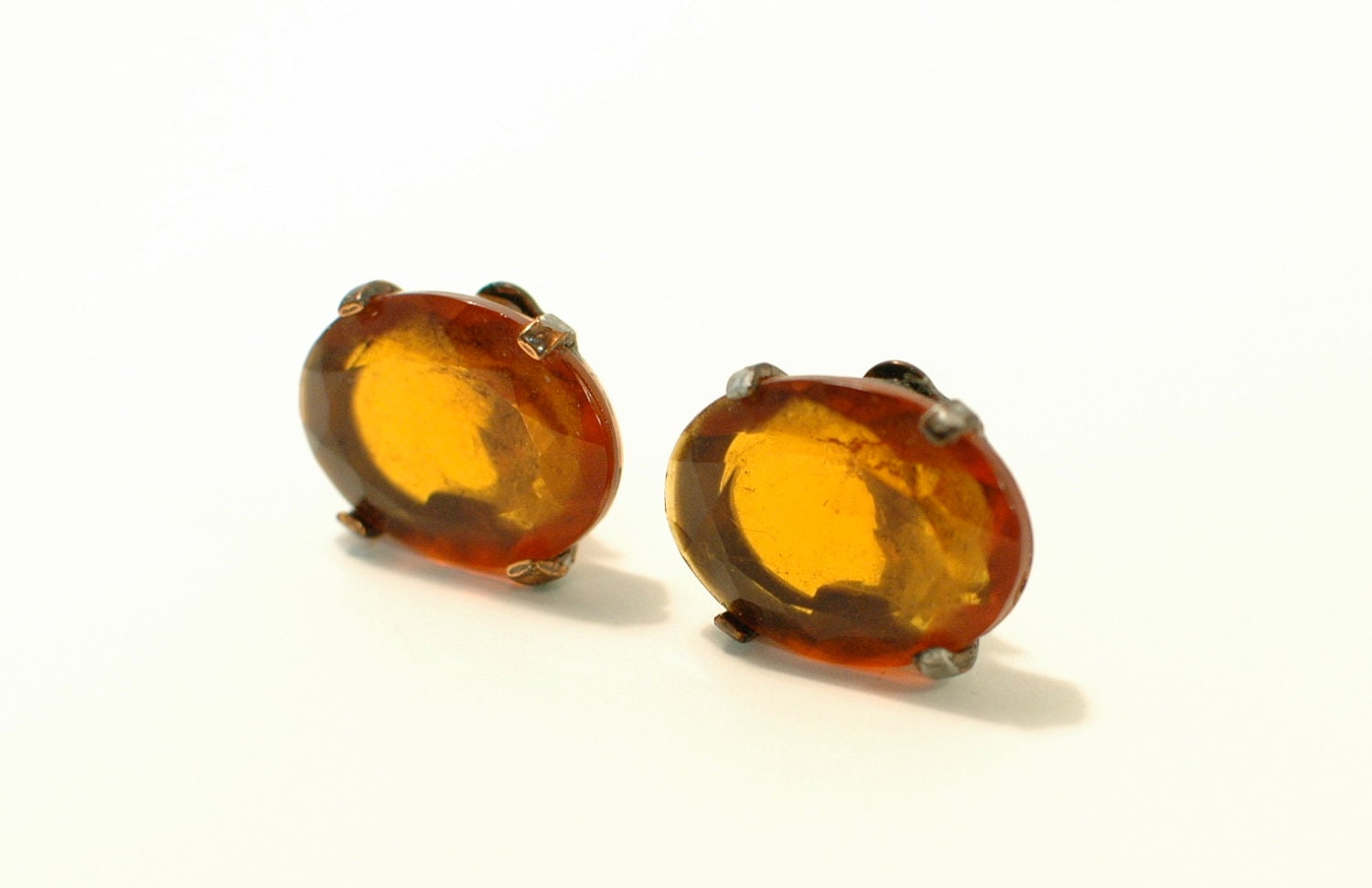 YSL Vintage Faux Amber Earrings