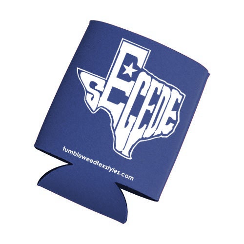 Texas Secede Koozie - Navy Blue