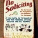 ORIGINAL STICK FIGURE, Clever No Soliciting Sign, New