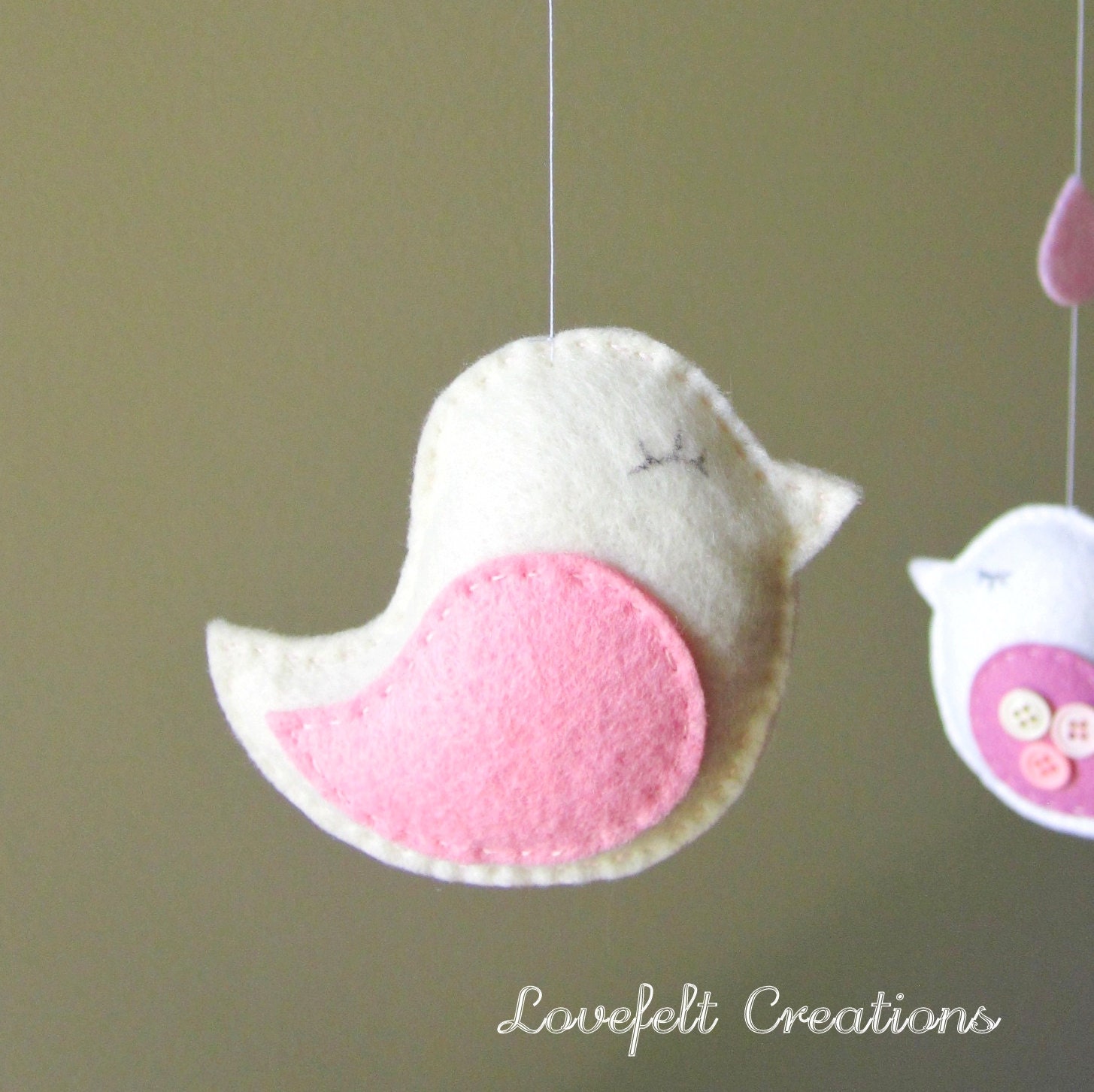 Baby crib mobile - Baby Mobile - Custom Baby Mobile -  Baby Birds Mobile - Nursery Mobile - Neutral Mobile - OR CHOOSE your colors :)