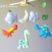 Baby mobile - Dinosaur Baby Mobile - Nursery Mobile - Pick your colors :)
