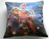 Galaxy Nebula Print Accent Pillow Cover Space Throw Pillow