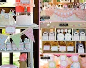 Secret Garden Party - Shabby Chic Girls Birthday - PRINTABLE Personalized Party Package - as seen on Kara's Party Ideas Il_170x135