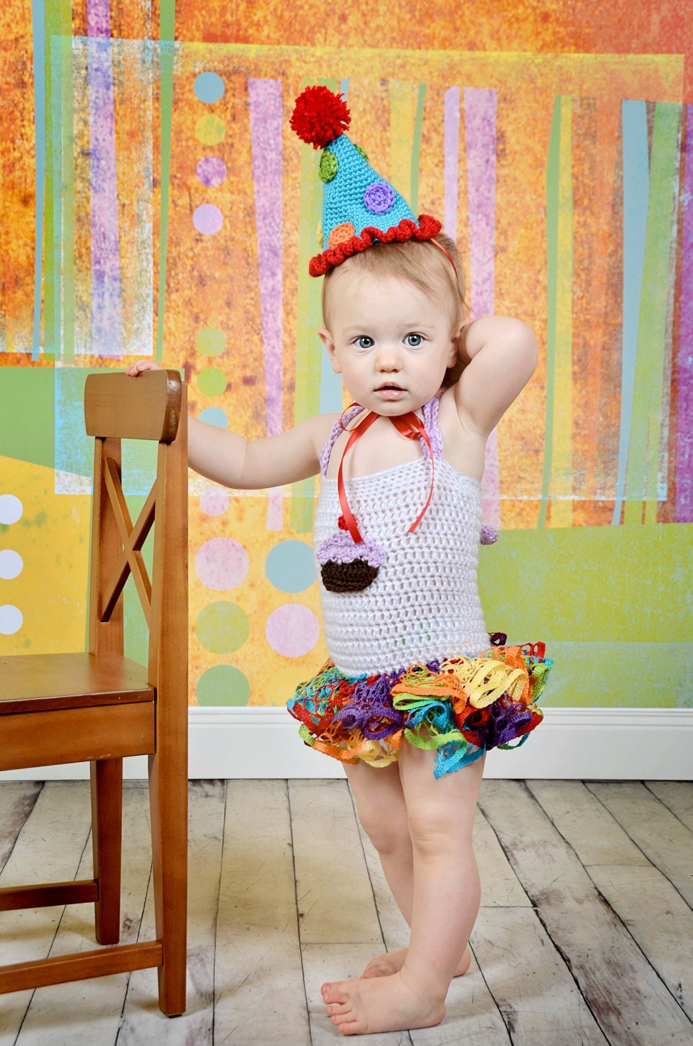 Instant Download - Crochet Petti Romper Pattern - PDF - newborn to 18 months - photography prop - cupcake - birthday