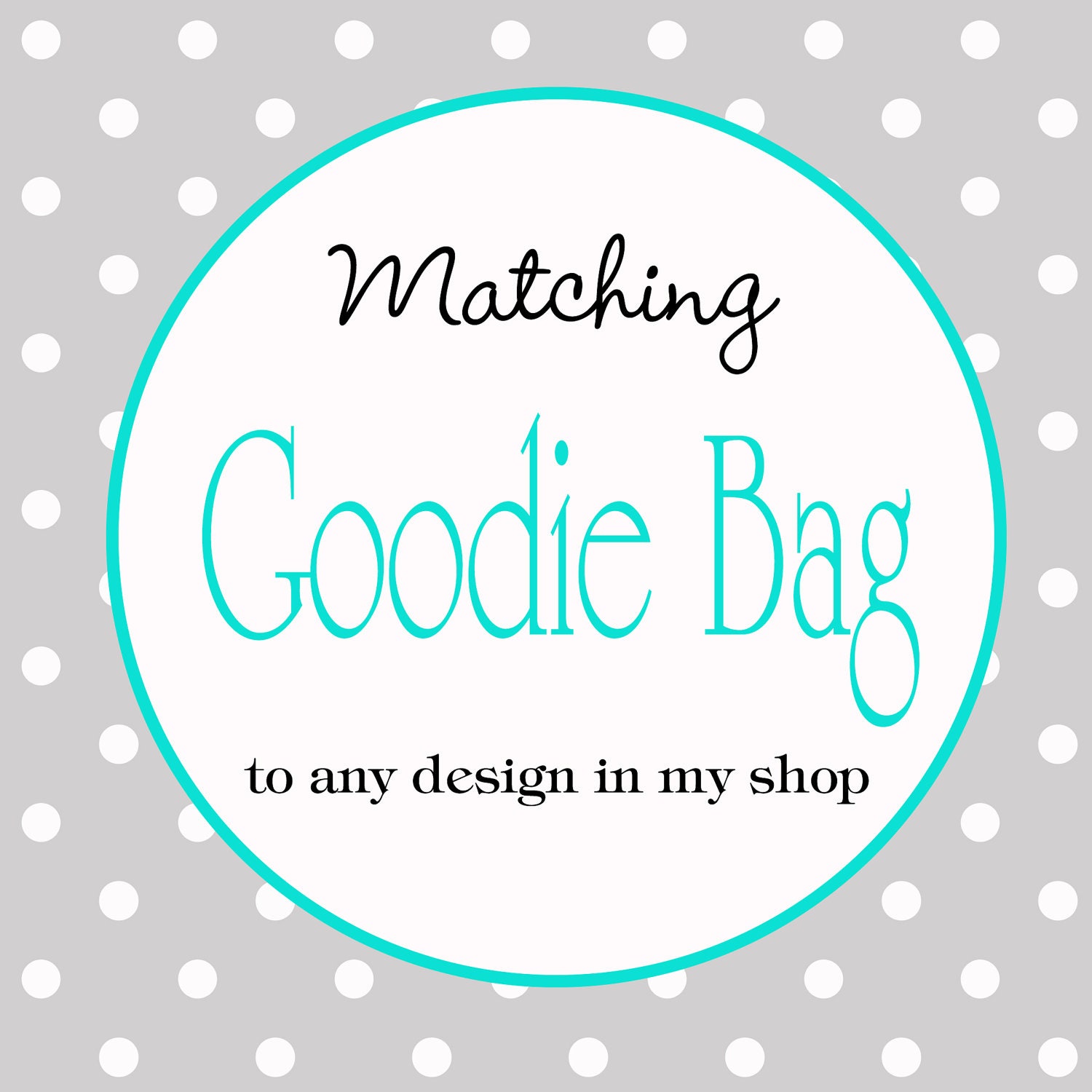 Goodie Bag Tag to match any item in my shop digital, printable Il_570xn