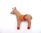 Deer with antlers yellow and coral chevron magnet, number 71