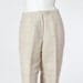 70s Vintage Pants Trousers Cream White Plaid Linen Preppy Medium