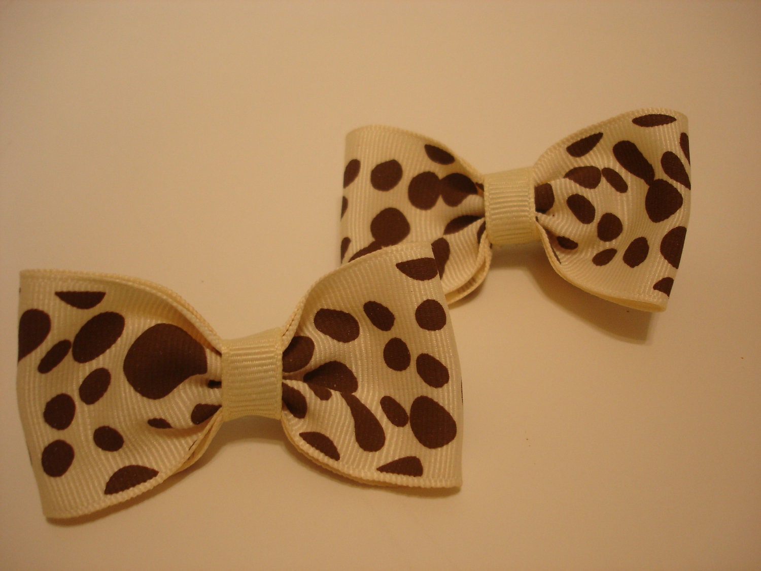 Cheetah Print Bow Tie hair bows