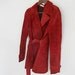 Red Suede Coat, VIntage 1970's Jacket, Vintage Suede Coat, Hipster Girlfriend, Christmas Red, Autumn Outerware