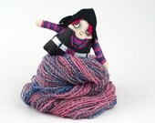 Handspun Yarn - Wensleydale Knitting or Crochet Yarn - A Walk Through the Heather