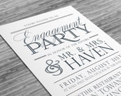 Engagement Party Invitation - Custom Printable PDF