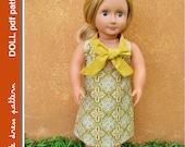 Sara Doll Dress - PDF Pattern - Doll Size 18 inch
