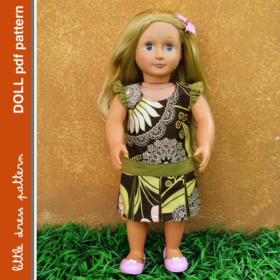 NEW Morgan Doll Dress - PDF Pattern - Doll Size 18 inch