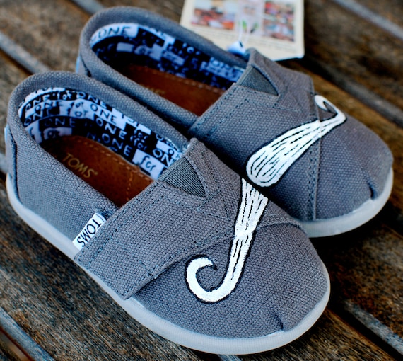 Ash Grey TINY Mustache TOMS