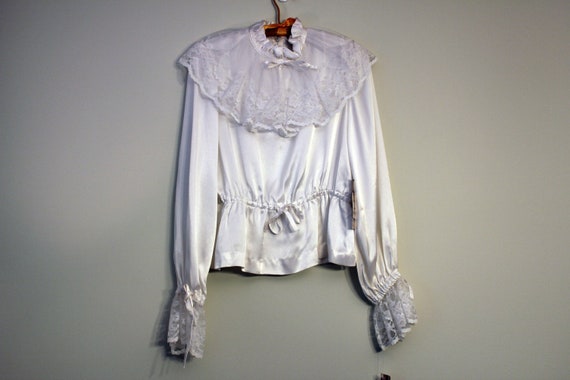 poet blouse white