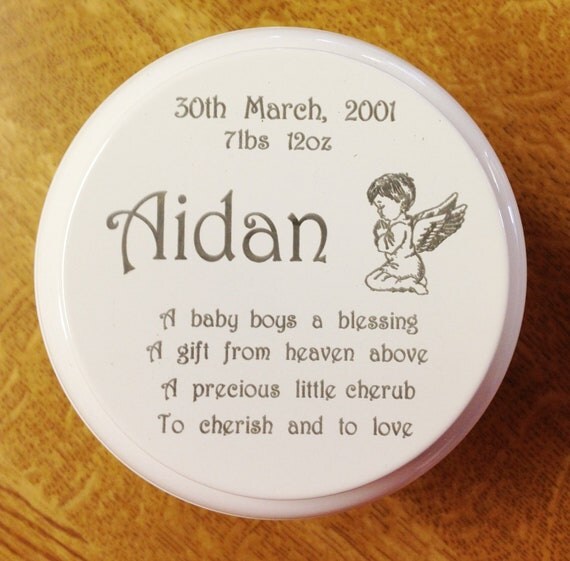 Personalised Keepsake Giftbox for New Baby Boy