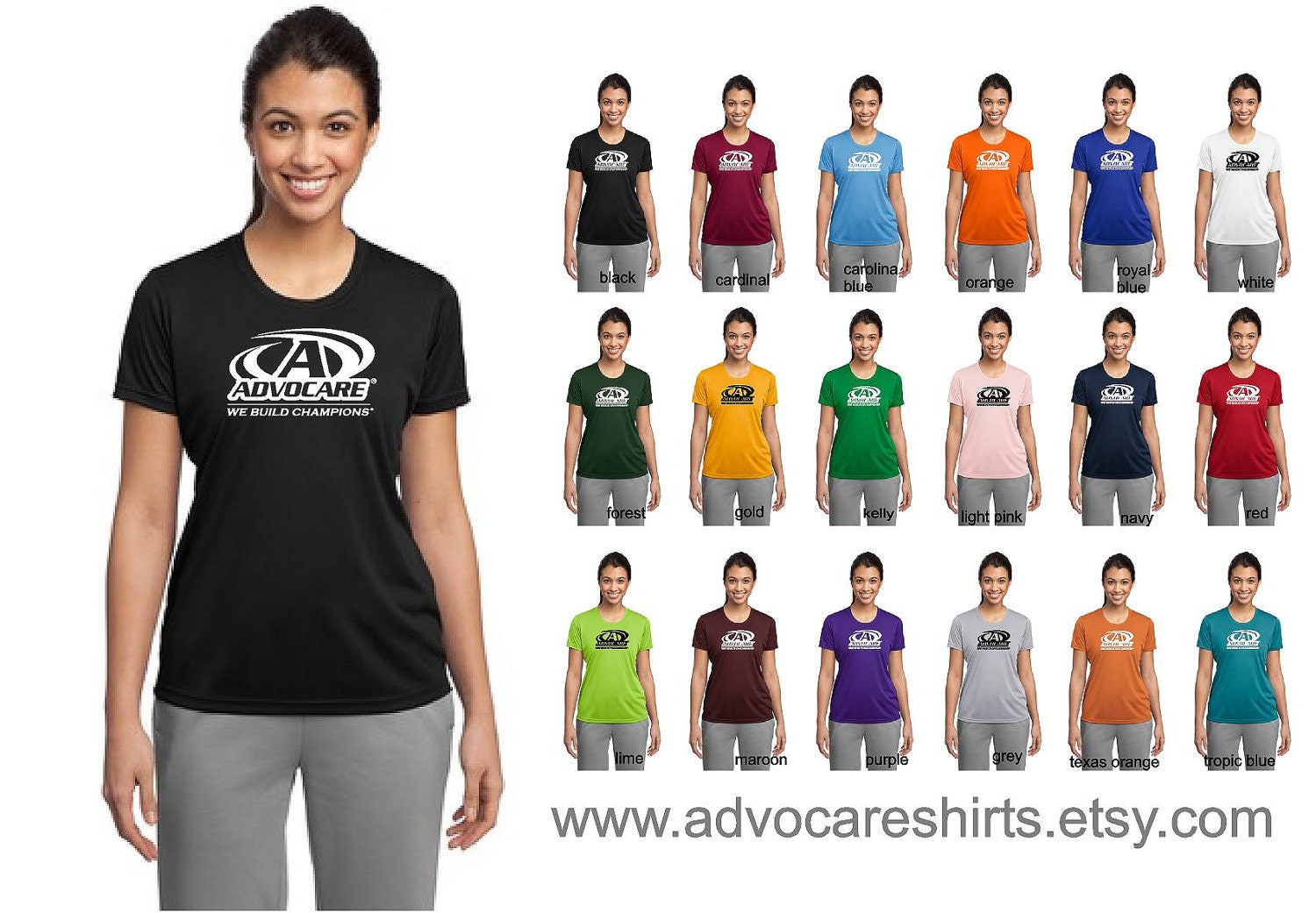 Advocare Athletic dry wicking shirt tshirt