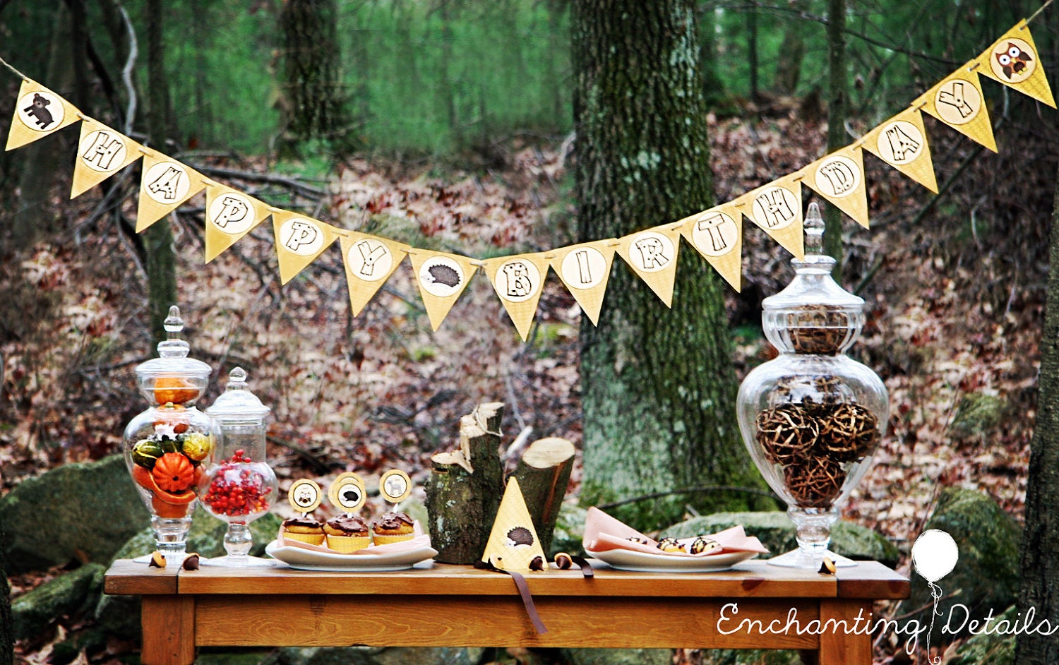 Wonderful Woodland Printable- Little Forest Friends Party Kit Il_570xn