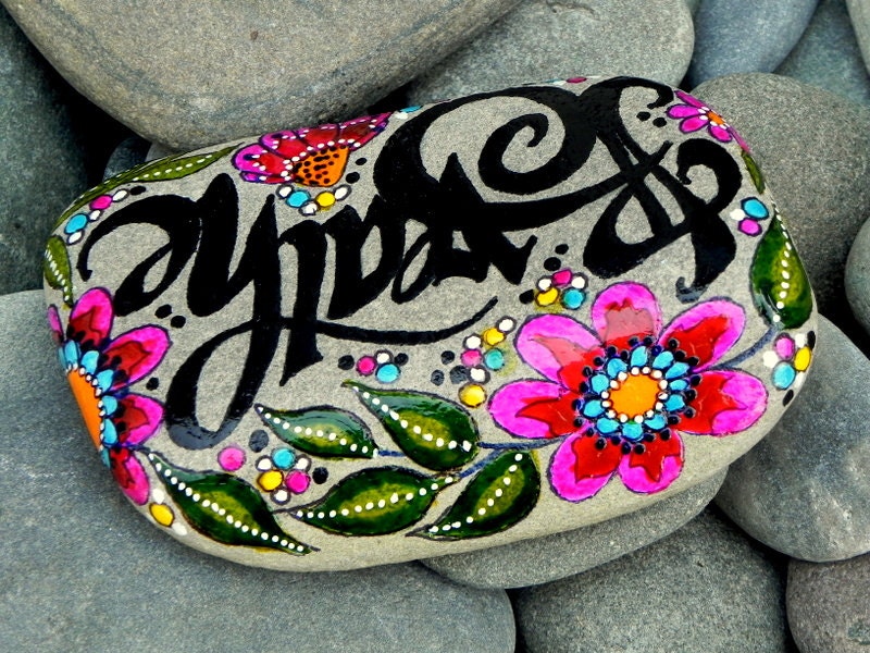 Breathe.../ Painted Stone / Sandi Pike Foundas / Cape Cod