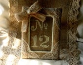 FALL WEDDiNG frames, Burlap table number frame, Wedding photo frame, rustic, country, shabby chic. French country wedding