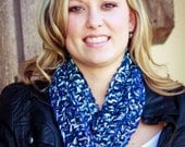 Blue Scarf with Keyhole