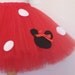 Minnie Mouse Costume Tutu Skirt Red Polka Dot Newborn Baby Toddler Girls Minnie tutu Halloween by American Blossoms