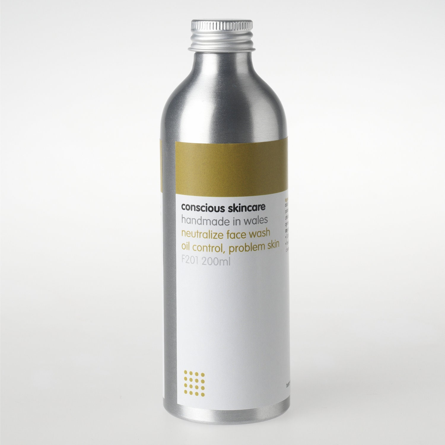 Organic Face Wash for Acne/ Problem Skin. Vegan. Organic Skincare.100% Chemical Free. 30ml SAMPLE size