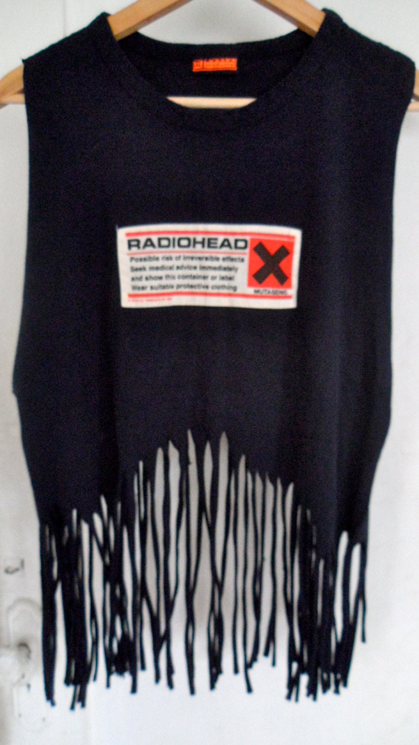 DIY RadioHead Fringe Shirt