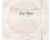 Coloured VINTAGE POSTCARD SCANS - Digital Collage Sheet - Printable Download - Scrapbooking - Carte Postale