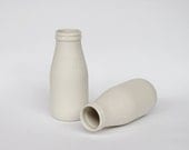 porcelain replica vintage milk bottle mini - (milk colour)