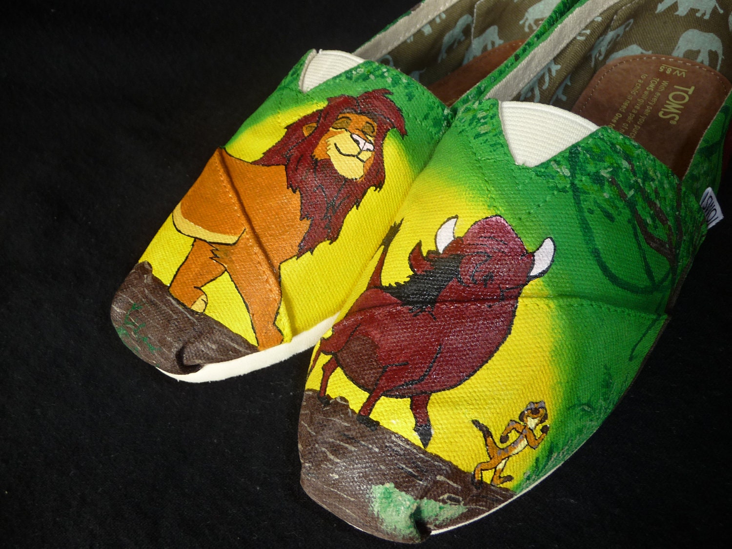 Custom Hand Painted Shoes - Lion King