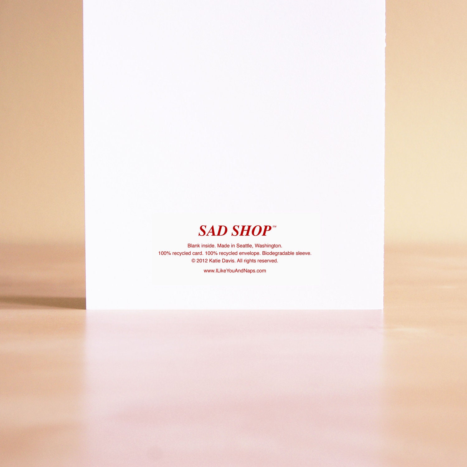 Birthday Card - Thank You Card - I like you and naps