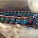 Leather Wrap Bracelet, Aqua White Picasso, Chan Luu Inspired
