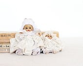 vintage set of two lace dolls