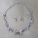 Dragonfly necklace and earrings set, beaded necklace, pearl necklace, dragonfly jewelry