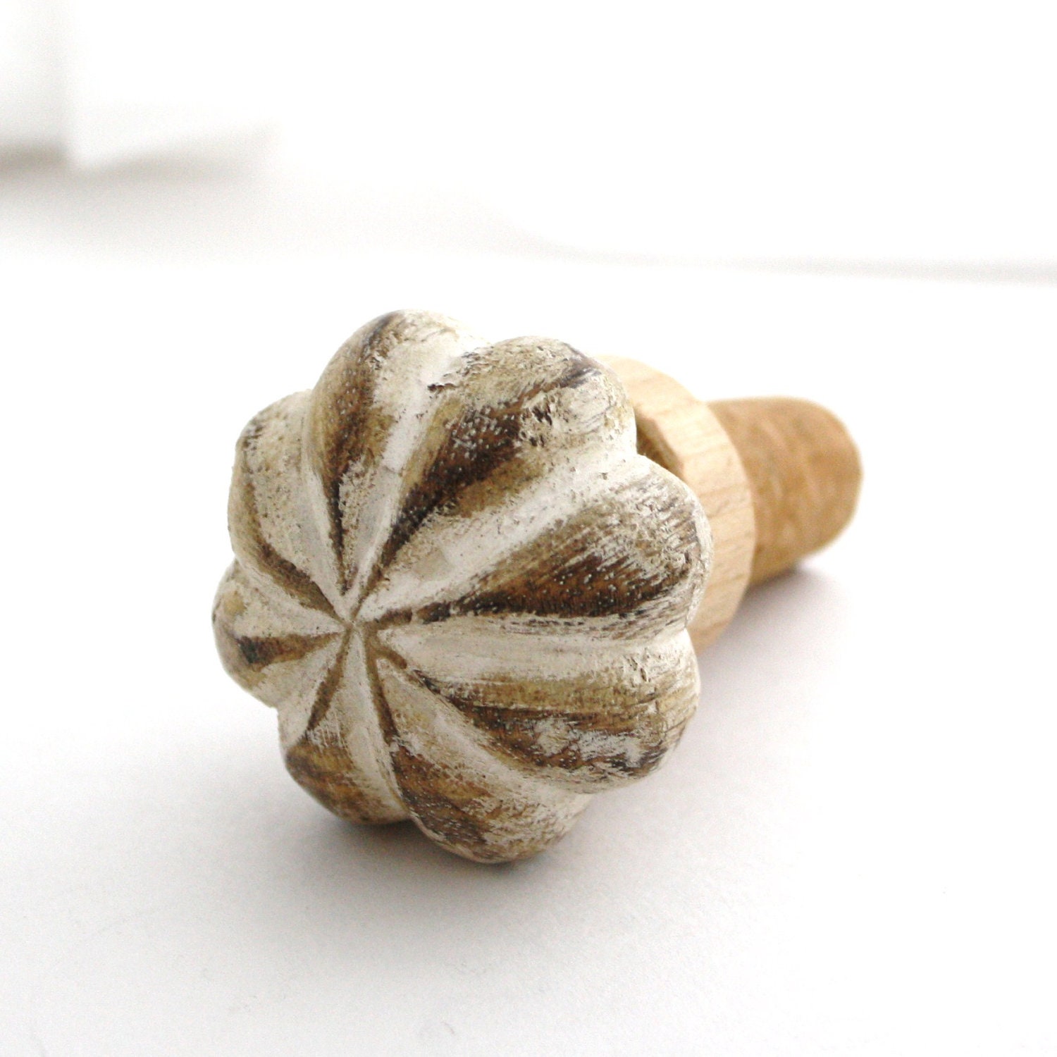 Wine Stopper, rustic weathered wood architectural piece on new cork, makes a unique hostess gift idea under 25